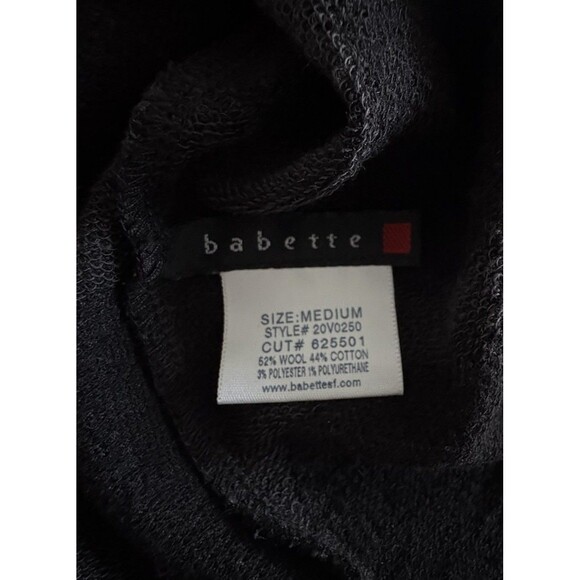 Babette Polka Dot Wool Blend Knit Tunic Top Size Medium Art To Wear Stretch - Picture 10 of 11